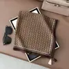 Bufanda Cuadrada Pequeña con Borlas y Estampado de Ponis de Nuevo Estilo, Bufanda de Cuello con Borlas de Moda, Bufanda Delgada para Mujer