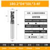 Fresa de Extremo Suzhou Sanjun 58 Serie Zhuzhou GM 4 Filos Nariz Redonda Fresa CNC Aleación Súper Dura Acero Tungsteno