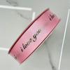 Cinta bronceada de 2,5 cm de ancho con letras inglesas, ramo, caja de regalo, lazo decorativo, bricolaje, hecho a mano