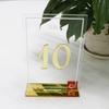 Mesa Acrílica Marca Mesa de Cumpleaños Marca Creativa Espejo Número de Asiento Boda Mesa Marca Señal de Mesa Acrílica Tarjeta de Registro