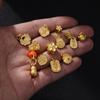 Preservação ouro coisas boas acontecem pequeno pingente de flor de pessegueiro novo vazio bênção palavra paz alegria acessórios faça você mesmo atacado