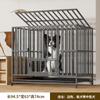 Jaula Plegable para Perros Grandes, Jaula para Perros Medianos con WC, Jaula Cuadrada Reforzada para Uso Doméstico en Interiores, Especial para Golden Retriever, Jaula para Perros Mascotas