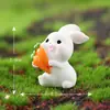 Musgo Micro Paisagem Animal Fofo Desenho Animado Coelho Coelho Fofo Decoração DIY Acessórios Pendurados Jardinagem Paisagismo Pequenos Ornamentos