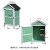 Gabinete de Almacenamiento para Exteriores, Madera Anticorrosiva, Cuarto de Almacenamiento Moderno a Prueba de Sol, Balcón de Jardín, Caja de Herramientas para Patio, Gabinete Varios