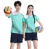 Traje de Uniforme de Voleibol para Hombres y Mujeres, Ropa Deportiva de Voleibol de Manga Corta, Uniforme Profesional Transpirable de Secado Rápido para Equipo de Partido de Voleibol con Estampado y Número