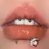 Uña de labio de luna Aobao imitación con uña de hueso de oreja de circón decoración de labios multicolor nueva joyería para perforar de fábrica directa al por mayor