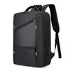 Mochila masculina casual de negócios expansível mochila para atividades ao ar livre bolsa de viagem tecido Oxford mochila com USB externo