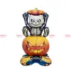 Globos de papel de aluminio para Halloween más vendidos transfronterizos: cabezas de calabaza, murciélagos, arañas, calaveras y decoraciones temáticas de fantasmas para fiestas de Halloween