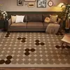 Alfombra estilo americano para sala de estar, impermeable, sin necesidad de limpiar, novedad 2025, para mesa de café, sofá, suelo del hogar, entrada de alta gama