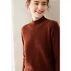 Suéter de cachemira de cuello alto para mujer, suéter clásico de moda, camisa holgada y cálida, otoño e invierno, nuevo