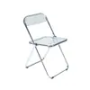 Estilo Industrial Mesa de Acero Inoxidable Mesa Redonda Pequeña Celebridad de Internet Tienda de Té con Leche Mesa y Sillas Transparentes Combinación de Conjunto Cafetería Silla Plegable