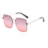 Gafas de sol Rain de estilo europeo y americano, armazón cuadrado grande, de moda para mujer, con patillas metálicas, estilo callejero para hombre