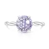Anillo Retorcido de Piedras Preciosas Coloridas de Alta Venta en Transmisión en Vivo para Mujeres, Incrustado con Diamantes de Alto Carbono, Anillo Chapado en Oro, Envío Directo de Una Pieza