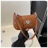 Bolso bandolera informal con remaches, sencillo, de moda, para otoño de 2023, con cadena coreana, color liso, pequeño, cuadrado, para mujer