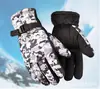 Luvas de Couro para Homens, Quentes de Inverno e à Prova de Frio, Forradas com Lã e Espessadas, Impermeáveis, Compatíveis com Tela de Toque, para Estudantes, Mulheres e Motociclistas, Luvas à Prova de Vento