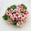 Atacado de Fábrica Suporta Personalização de Flores Artificiais, Flores Artificiais de Begônia de 9 Cabeças, Flores Artificiais de Gerânio, Flores de Seda para Casa