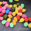 Mini borla de maquillaje de belleza, con forma de gota de agua, corte oblicuo, universal, para uso en seco y húmedo, de doble uso, color, no ingerir polvos secos, borla de fábrica