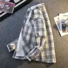 Moda de Primavera y Otoño Nueva Camisa Chaqueta Cuadros Versátil Estilo Coreano Tendencia Ropa Interior Versátil Camisa de Manga Larga