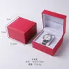Caja de Reloj Negra Nueva de PU con Tapa Abatible Caja de Embalaje para Relojes Caja de Almacenamiento de Joyería Caja de Regalo para Joyería y Relojes