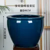 Maceta grande de cerámica retro de boca recta para uso doméstico, adecuada para suculentas, plantas verdes, buganvilias, orquídeas, maceta de cerámica transpirable