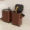 Cesta de ropa sucia dividida para uso doméstico, cesta de lavandería de gran capacidad con ruedas, cesta de ropa sucia para baño, cesta de almacenamiento de ropa