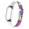 Adecuado para Correa Xiaomi Mi Band 8, Pulsera de Acero Inoxidable con Nudo de Bambú y Hebilla de Una Cuenta, Caja Metálica, Correa Xiaomi Mi Band 7