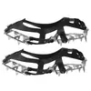 Crampones Antideslizantes de Acero Inoxidable con 18 Dientes y TPR para Exteriores para Escalada en Terreno Fangoso, Púas Anticaídas para Calzado de Montañismo, Cubiertas de Nieve para Zapatos Fábrica