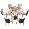 Juego de mesa y sillas de comedor de pizarra de lujo ligero estilo italiano, giratorio, extensible, plegable, mesa de comedor multifuncional para uso en el comedor