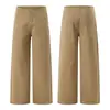 YECHUAN # Estilo simple de otoño e invierno, diseño sin cintura y sin costuras, jeans versátiles de pierna recta, pantalones casuales de pierna ancha