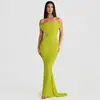 Estilo europeo y americano 2024 transfronterizo primavera y verano mujer nuevo cuello halter espalda descubierta plisado cadera sexy vestido vestido