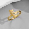 Pendientes Simples de Acero Inoxidable Cortado de Comercio Exterior Moda Ins Lindo Animal Pequeño Alce Gato Perro Anillo para Auricular