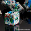 Lanzamiento de juego directo de fábrica para niños mazmorras y mazmorras juego de mesa dados de múltiples caras DND RPG dados de color mixto blanco turquesa