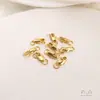 Chapado en Oro de 14K Oro Real de 18K Hebilla de Resorte Collar Pulsera Terminación Pinza de Langosta Hebilla de Conexión Materiales para Manualidades Accesorios Hechos a Mano