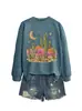 Amazon eBay Loja Independente Moda Casual Versátil Feminino Cacto Lua Estrelas Montanha Outono Inverno Moletom