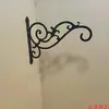 Suporte de parede de ferro forjado para flores suporte de cesta suspensa para varanda externa suporte para vaso de planta pothos gancho suporte de suspensão suporte para orquídea suspensa cesta de flores suspensa