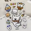 Lindos Stickers de Cachorro con Dibujo de Línea para Cuaderno, Adhesivos Planos de Dibujo de Línea de Cachorro, Pegatinas DIY para Taza de Agua, Funda de Teléfono, Versión Q
