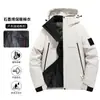 Suministro Directo de Fábrica Chaqueta de Algodón Exterior Negro Dorado Chaqueta Aislante Hombres Mujeres Chaqueta Engrosada Ropa de Abrigo Chaqueta Cálida con Capucha para Esquí Hombres