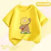Ropa de Verano para Niños Camiseta de Manga Corta para Niños 2026 Nueva de Verano Algodón Puro Marca de Moda Tops para Niños Mayores Camisetas de Media Manga