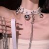 Collar de Campana Femenino M Collar Correa de Tracción Cadena para el Cuello Cinturón para el Cuello Personas Usan Gargantilla Divertido sm Navidad Cascabel