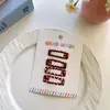 Pinza BB con Puntos de Ola Roja Ankora para Niños, Pinza para Flequillo Roto, Pinza Lateral, Accesorios para el Cabello, Venta al por Mayor