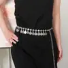 Cadena de Cintura Metálica Europea y Americana de Empalme Transfronterizo para Mujer, Diseño Retro, Accesorios Personalizados, Tendencia de Cinturón con Borla de Mariposa y Corazón de Nicho