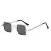 Moda Retro Cuadrado Hip-Hop Espejo de Príncipe Tono Vibrante Estilo Celebridad de Internet Gafas de Estilo Cóncavo Gafas de Sol Divertidas Gafas de Sol