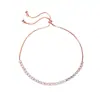 Pulsera Minimalista de Moda Transfronteriza Elegante de Lujo Ligero Tachonada con Diamantes para Mujer, Joyería de Gama Alta Elegante Versátil de Estilo Ins