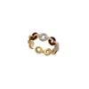 Anillo Abierto Vintage Elegante con Goteo de Esmalte para Mujer Otoño e Invierno Diseño Nicho Ins de Alta Gama Versátil Anillo para Dedo Índice