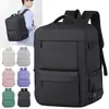 Mochila Nueva para Exteriores Transfronteriza para Hombres y Mujeres, Gran Capacidad, Color Sólido, para Viajes de Negocios y Uso Diario, con Compartimento para Zapatos, Mochila Ligera de Viaje