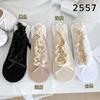 Calcetines de Barco para Mujer Estilo Ballet con Lazo Encaje Estilo Japonés Calcetines Cortos Mary Jane Combinan con Todo Calcetines Bajos de Ballet