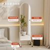 Espelho de corpo inteiro multifuncional removível para sala de estar, design criativo moderno, prateleira de armazenamento para varanda, prateleira de revistas de ferro