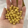 Venta al por mayor DIY cuentas de barril multicolor 6*8 mm cuentas de vidrio perforadas jade sintético pulsera de nieve accesorios de joyería cuentas sueltas