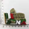 Atacado de Fonte Transfronteiriça Ponto de Venda Artesanato Decorativo Comemorativo de Viagem Ao Redor do Mundo Ímã de Resina Pintado Ímã de Geladeira