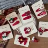 Nuevo Pasador Rojo de Dibujos Animados Estilo Coreano Hecho a Mano en Tela Pinza Lateral para Flequillo Infantil Pinza Dulce para Separar el Cabello para Niñas